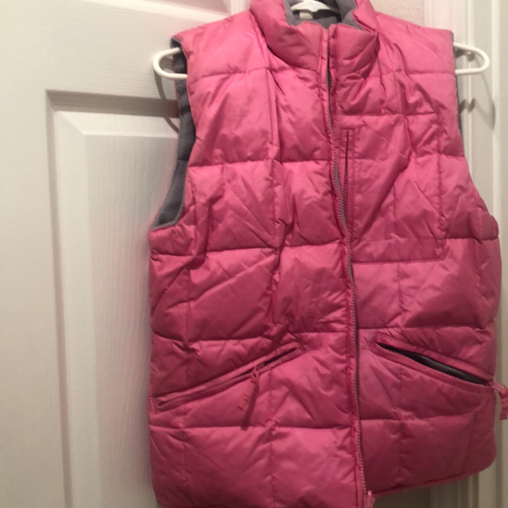 Pink puffer vest